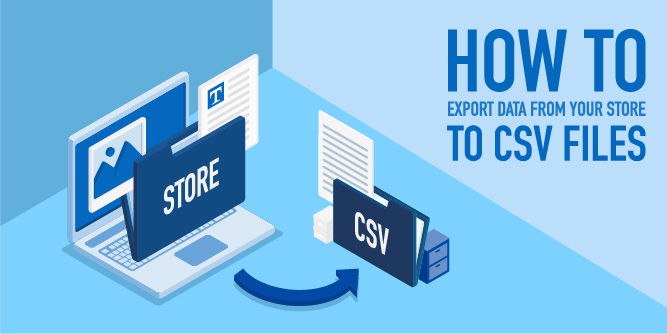 how to export data to csv files